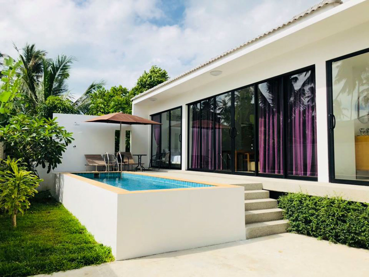 ID: 273 A two-bedroom villa with a pool on Ban Tae
