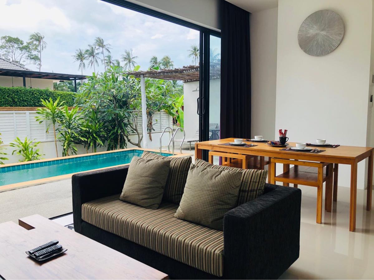 ID: 273 A two-bedroom villa with a pool on Ban Tae