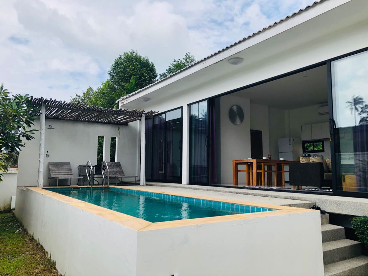 ID: 273 A two-bedroom villa with a pool on Ban Tae