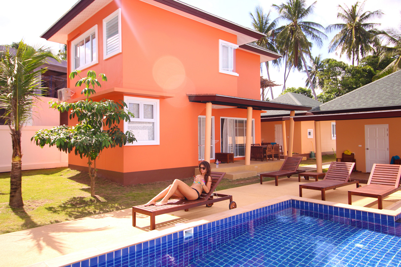 ID:34 Two-bedroom house with European design near the beach of Bophut