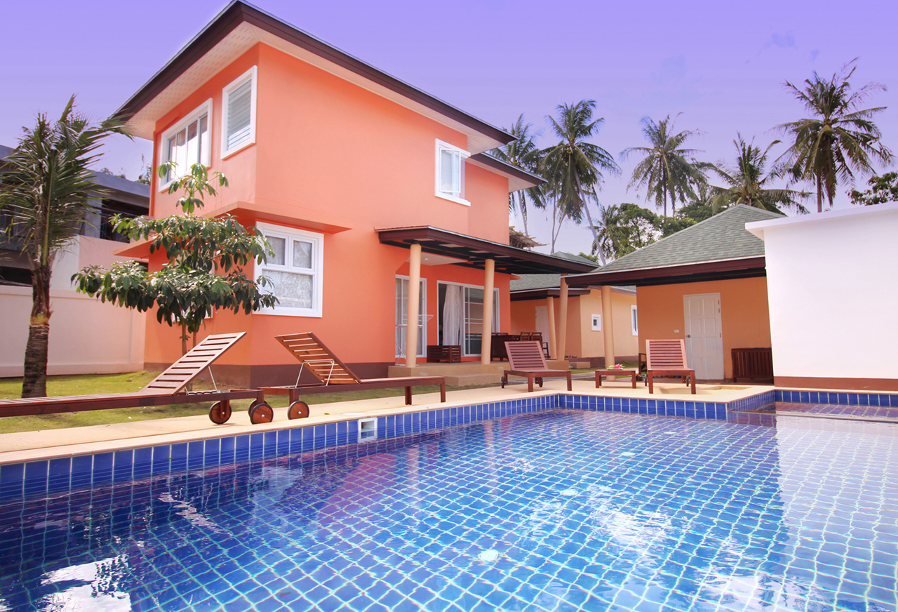 ID:34 Two-bedroom house with European design near the beach of Bophut