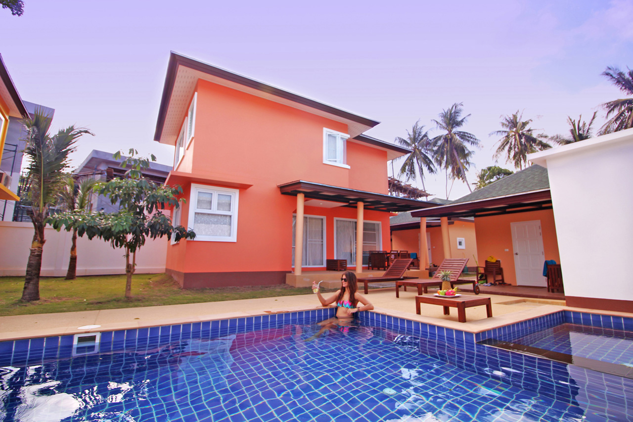 ID:34 Two-bedroom house with European design near the beach of Bophut
