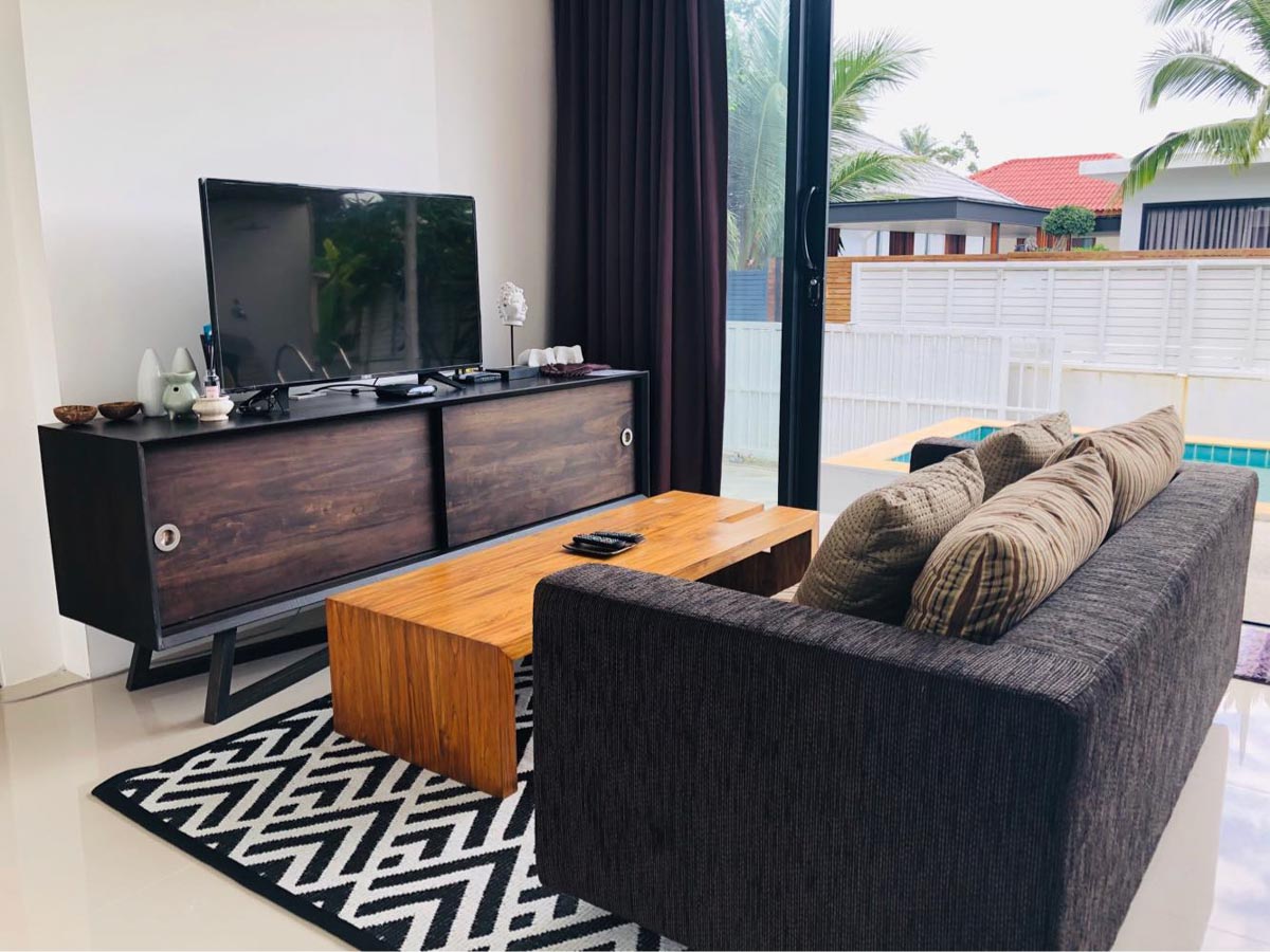 ID: 273 A two-bedroom villa with a pool on Ban Tae