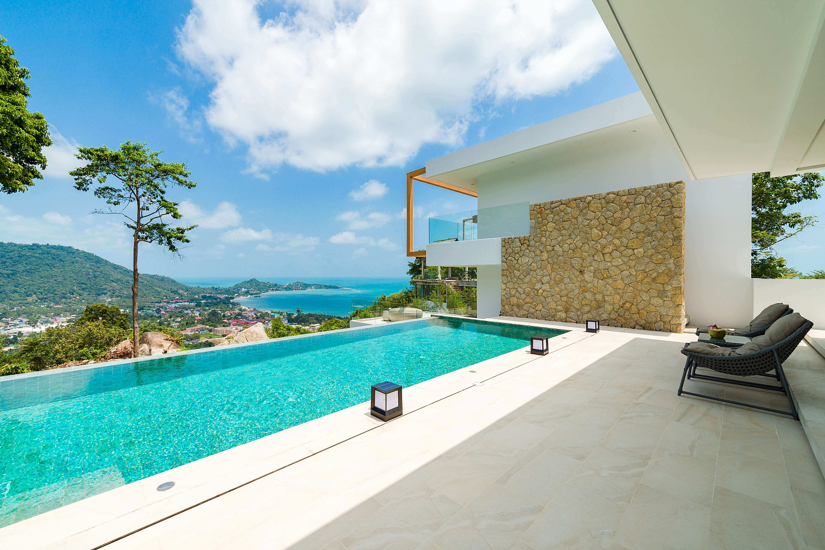 VILR-0088: Luxury 4-bedroom sea view villa with infinity pool in Lamai